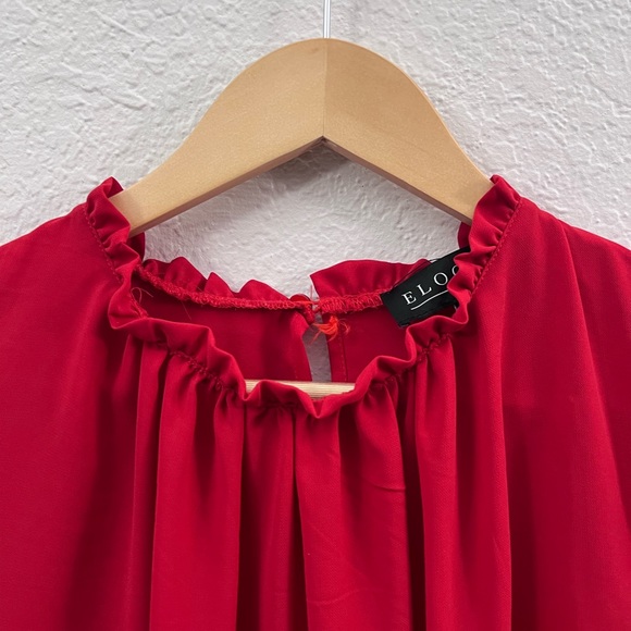 Eloquii red blouse size 14 - Picture 3 of 11